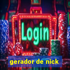 gerador de nick