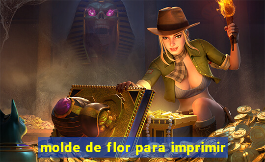 molde de flor para imprimir