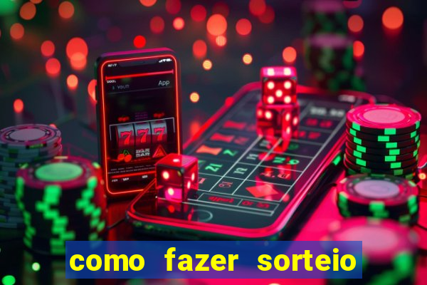 como fazer sorteio de cores online