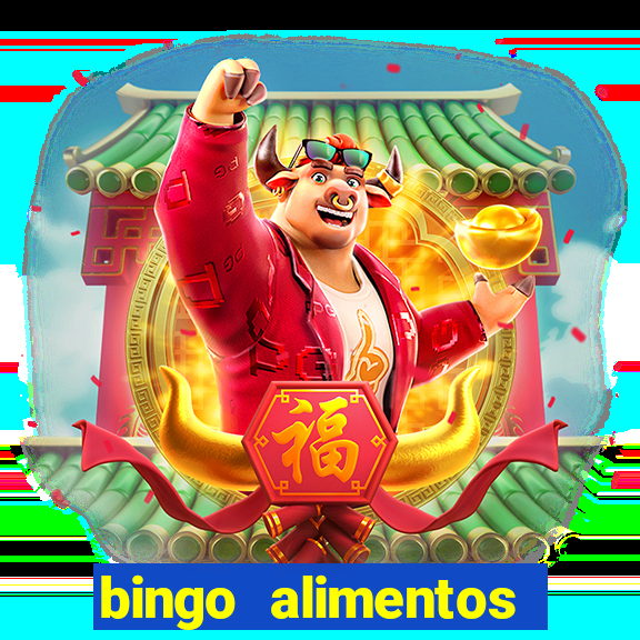 bingo alimentos para imprimir