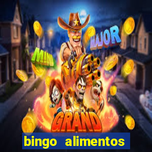 bingo alimentos para imprimir
