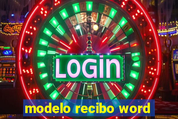 modelo recibo word
