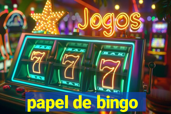 papel de bingo