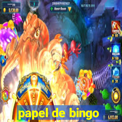 papel de bingo