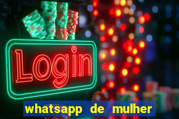 whatsapp de mulher de programa