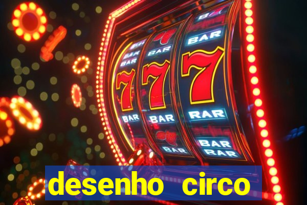 desenho circo digital para colorir