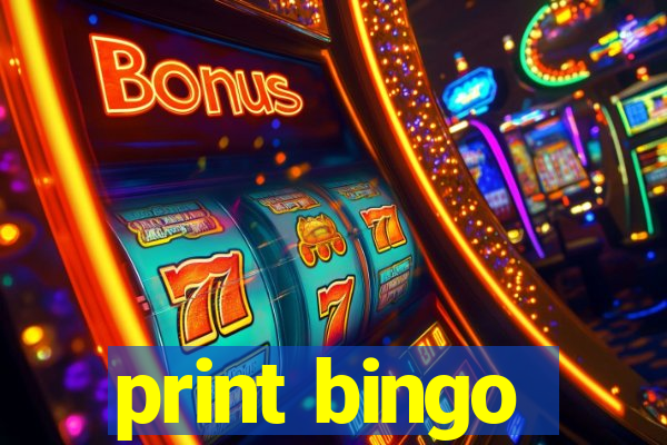 print bingo