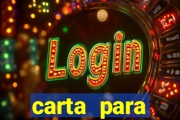 carta para encontrista homem