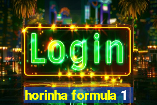 horinha formula 1