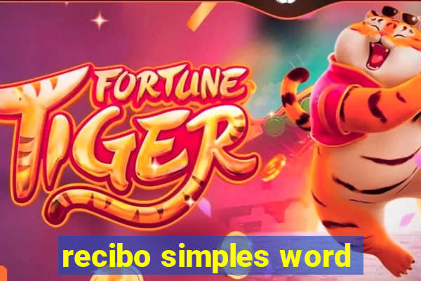 recibo simples word