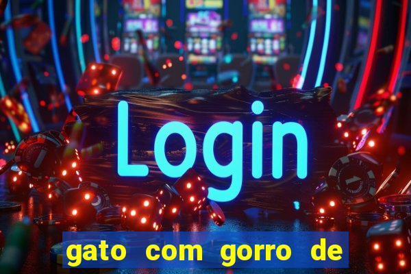 gato com gorro de natal meme