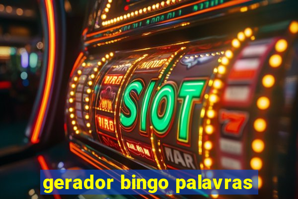 gerador bingo palavras