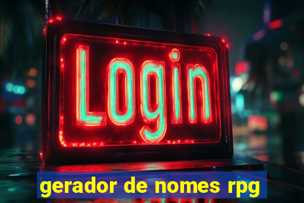 gerador de nomes rpg
