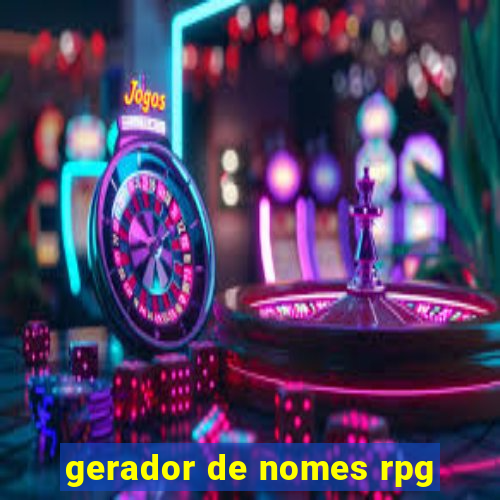gerador de nomes rpg