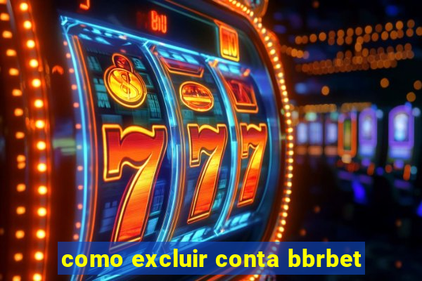 como excluir conta bbrbet