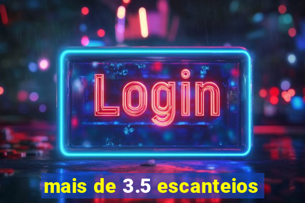 mais de 3.5 escanteios