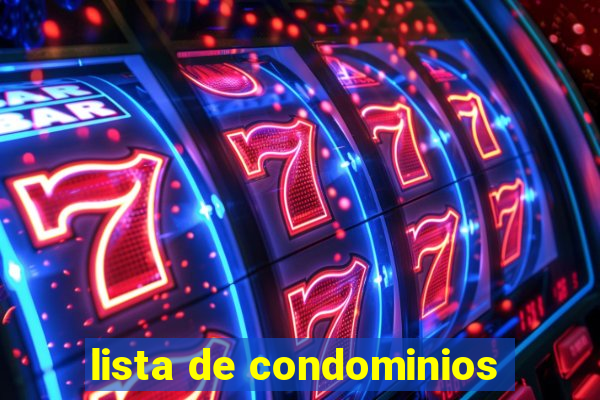 lista de condominios