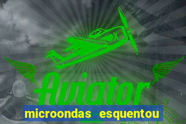 microondas esquentou demais e parou de funcionar