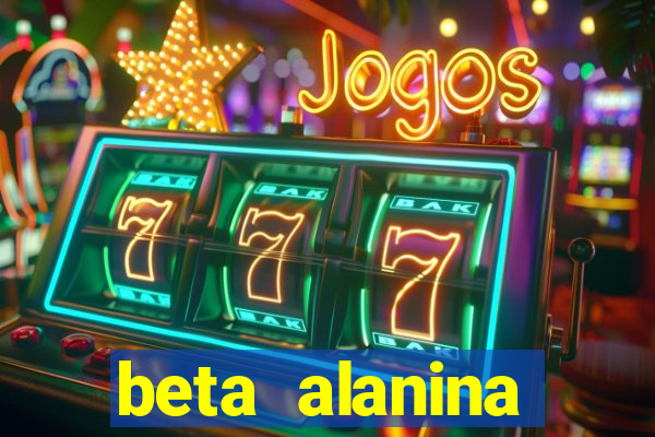 beta alanina aumenta a pressao