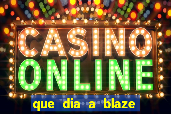 que dia a blaze paga o cashback