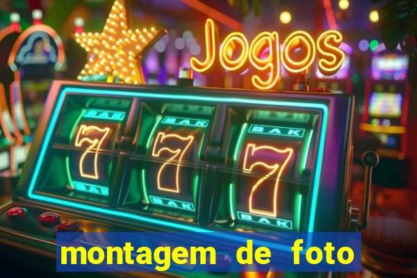 montagem de foto com camisa de time de futebol