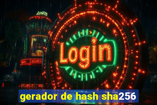 gerador de hash sha256