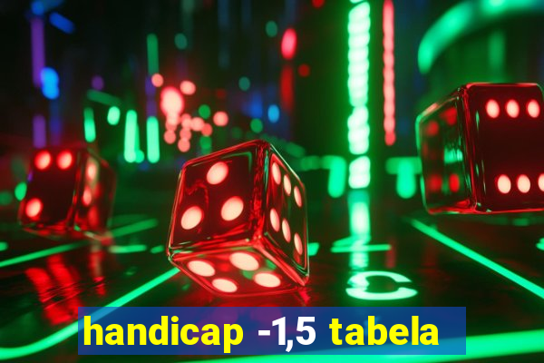 handicap -1,5 tabela