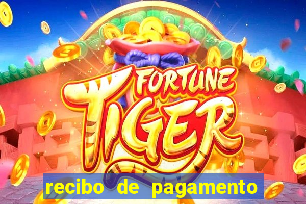 recibo de pagamento em word