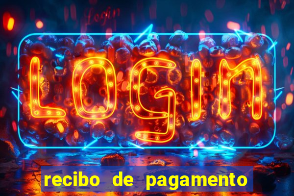 recibo de pagamento em word