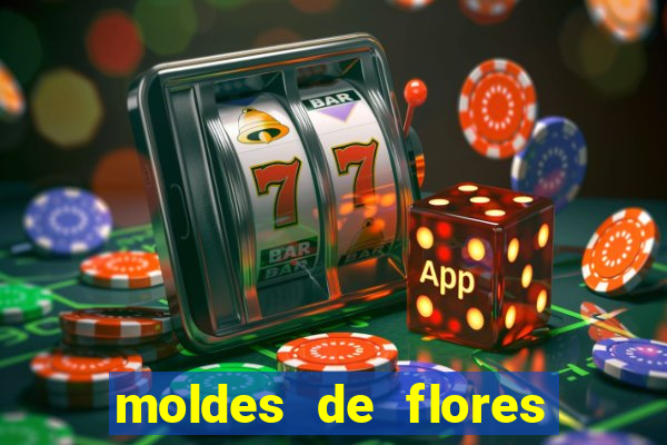 moldes de flores gigantes para imprimir