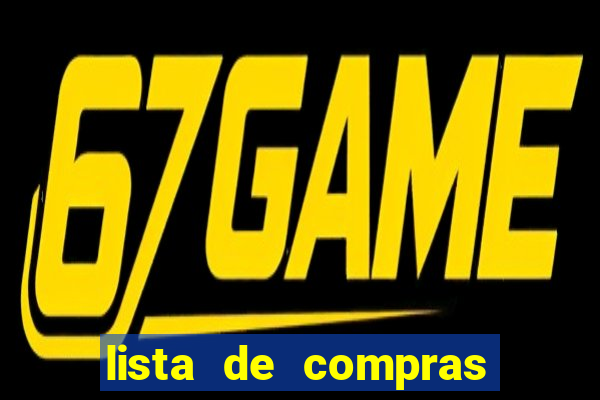 lista de compras para casa nova