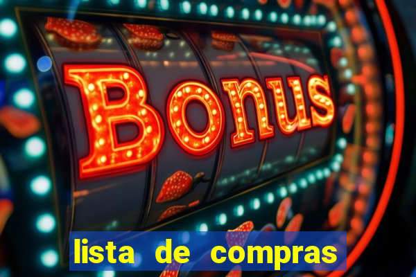 lista de compras para casa nova