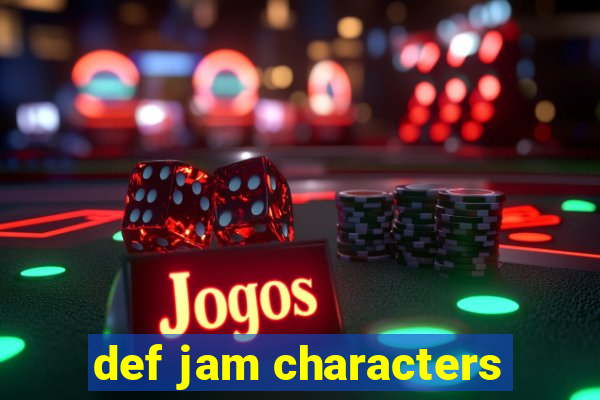 def jam characters