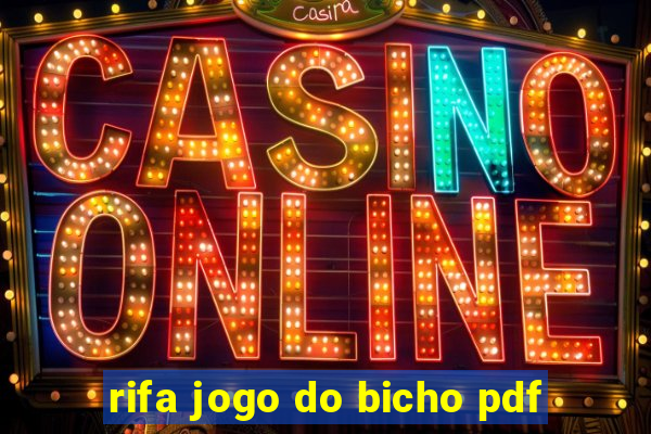 rifa jogo do bicho pdf