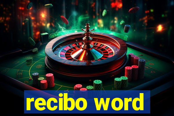 recibo word