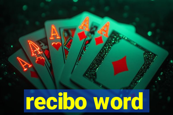 recibo word