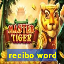 recibo word