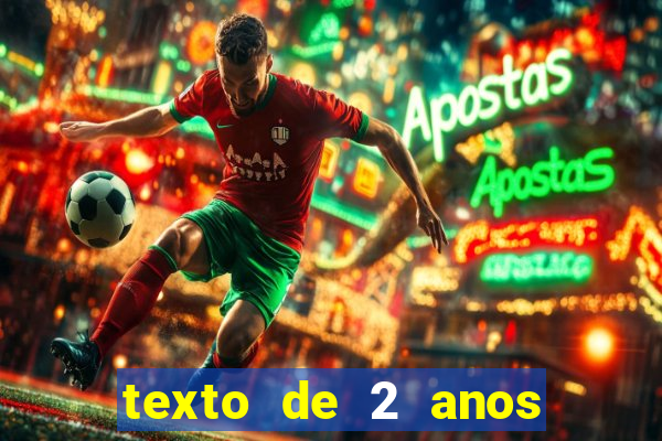 texto de 2 anos de namoro