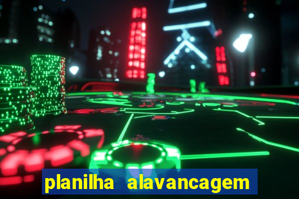planilha alavancagem de banca