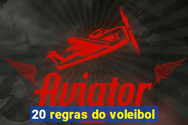 20 regras do voleibol