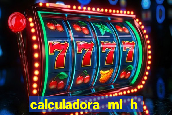 calculadora ml h para mcg kg min