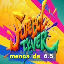 menos de 6.5 escanteios o que significa