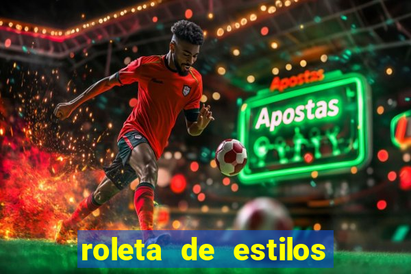 roleta de estilos de roupas