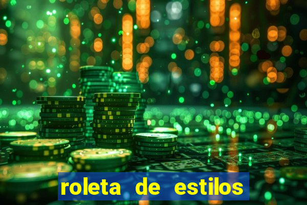 roleta de estilos de roupas