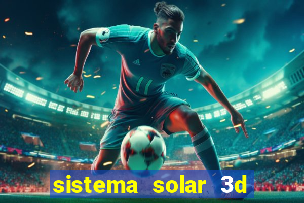 sistema solar 3d em movimento
