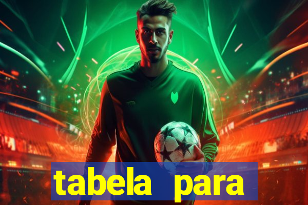 tabela para misturar cores