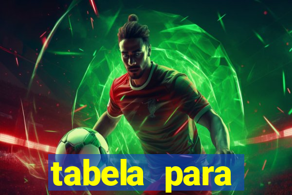 tabela para misturar cores