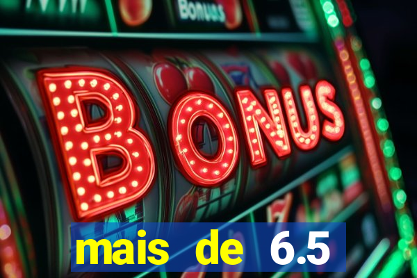 mais de 6.5 escanteios o que significa