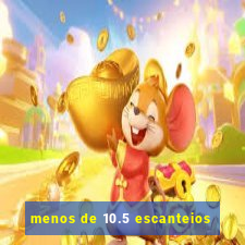 menos de 10.5 escanteios